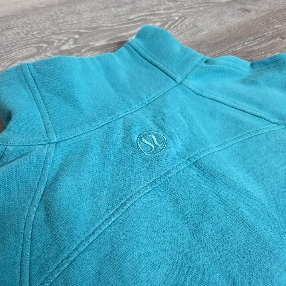 Lululemon - Women's Scuba Oversized Funnel-Neck Half Zip Storm Teal Size - M/L